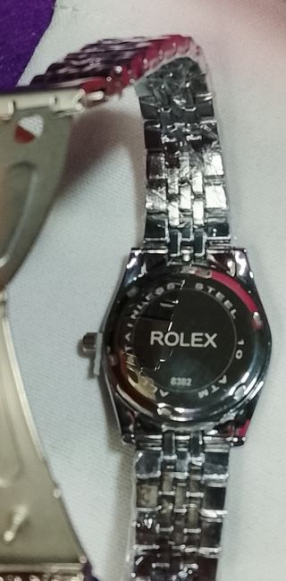Reloj Rolex Plata y Rosa