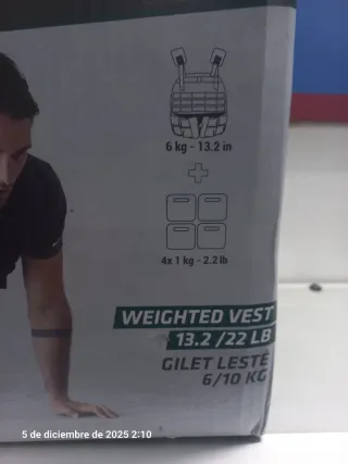 Chaleco Lastrado Corength 6-10 kg.