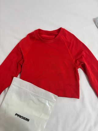 Camiseta Deportiva Manga Larga Prozis Roja