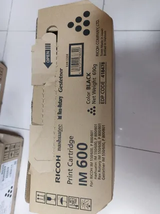 Cartucho Tinta Ricoh IM 600 Negro