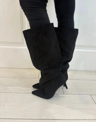 Stivali donna neri tacco alto tg 37 nuovo