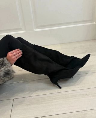 Stivali donna neri tacco alto tg 37 nuovo