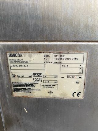 Lavavajillas Industrial Sammic SP-350 canasta 50