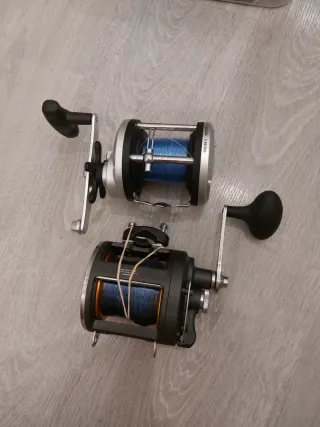 Due mulinelli da pesca