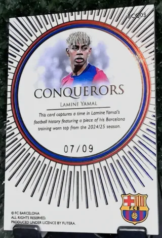 Lamine Yamal Futera Conquerors Patch /09