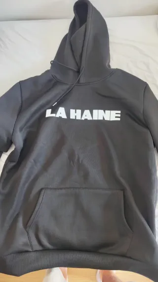 Sudadera "LA HAINE" Negra con Capucha