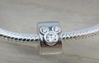 Clip charm Pandora Mickey y Minnie Mouse,Disney