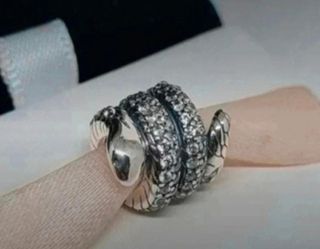 Charm Pandora Serpiente Brillante Plata