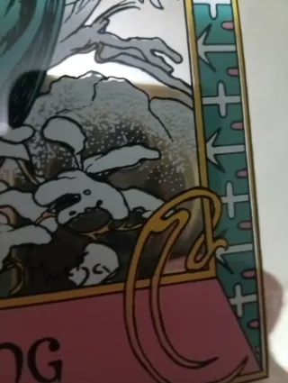 Specchio vintage Alphonse Mucha Primavera