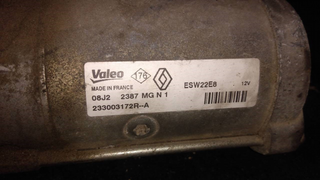 MOTOR ARRANQUE RENAULT LAGUNA COUPE Base | 07