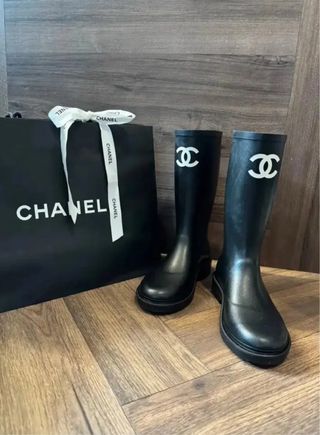 Botas Chanel Talla 40 Negras