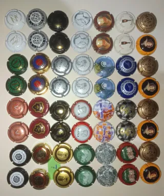56 Chapas de Cava Colección