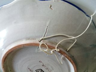 Plato cerámica Don Quijote y Sancho Panza (1)