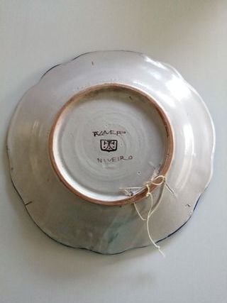 Plato cerámica Don Quijote y Sancho Panza (1)