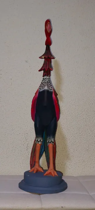Escultura Gallo Madera