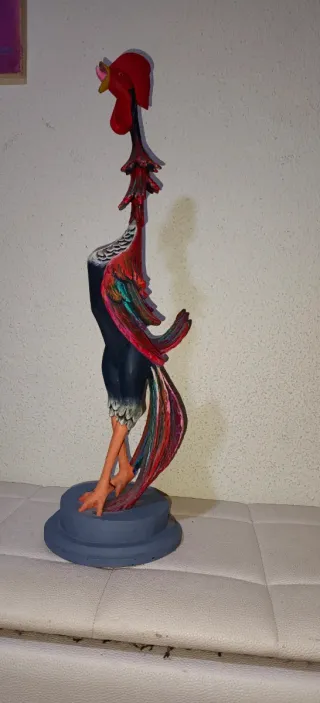 Escultura Gallo Madera