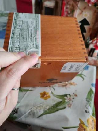 Natività in scatola sigari cubani