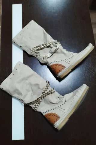 Botas altas Flyfor beige