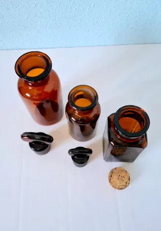 Frascos Antiguos Farmacia Laboratorio Botellas