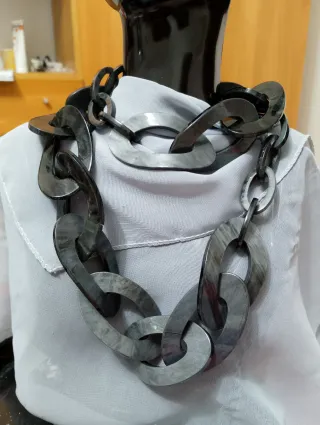 Collana lunga maglie spesse