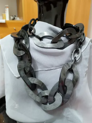 Collana lunga maglie spesse