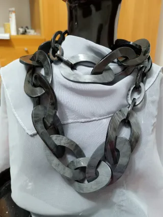 Collana lunga maglie spesse