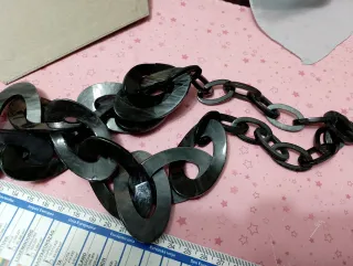 Collana lunga maglie spesse