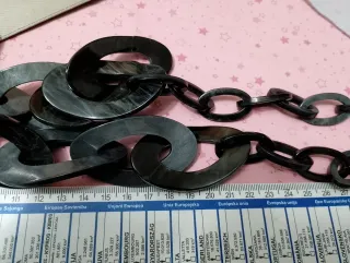 Collana lunga maglie spesse