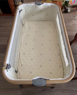 Cuna colecho Parvuli + colchón + 2 juegos sabanas