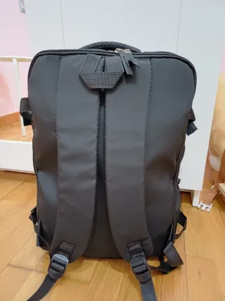 Zaino borsone viaggio bagaglio a mano aereo Nero