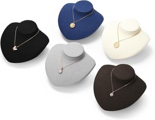 Expositor Collar Oirlv Negro y Plateado