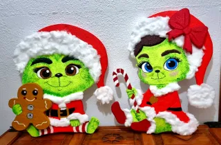 Decoración Navideña El Grinch