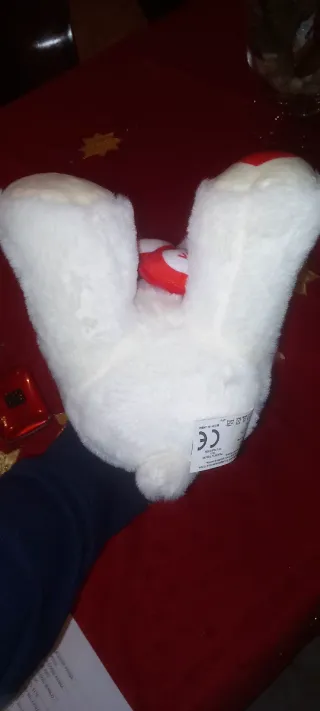 Orsetto Peluche I LOVE YOU Bianco