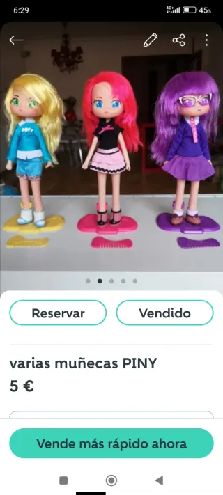 Lote de juguetes de pin y pon y pinny