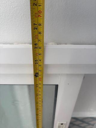 Ventana corredera blanca