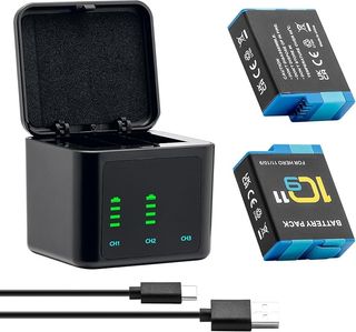 BCMCZCDC Cargador y 2 Baterías 2000mAh Gopro Hero