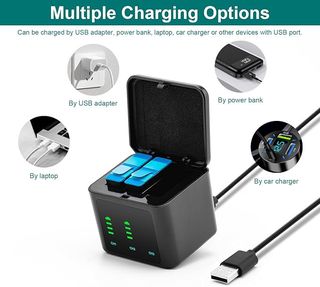 BCMCZCDC Cargador y 2 Baterías 2000mAh Gopro Hero