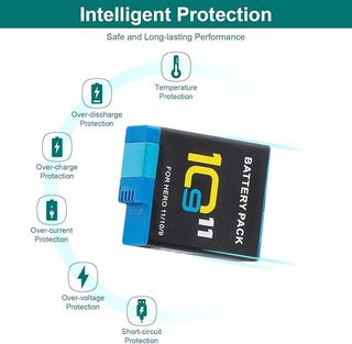 BCMCZCDC Cargador y 2 Baterías 2000mAh Gopro Hero