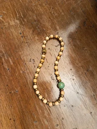 Bracciale uomo oro e verde