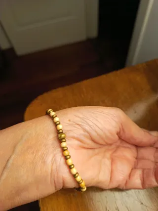Bracciale uomo oro e verde