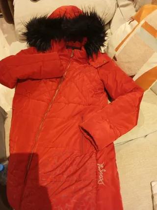 Anorak Desigual Rojo Mujer Rojo oscuro