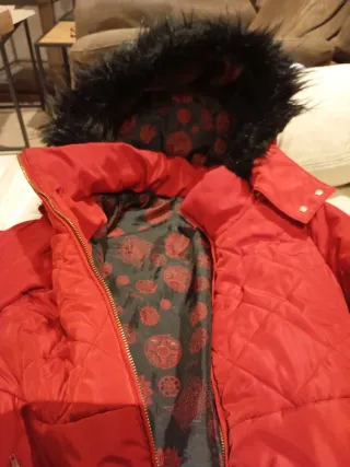 Anorak Desigual Rojo Mujer Rojo oscuro