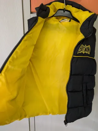 Lote: Sudadera Naranja y Chaleco Batman