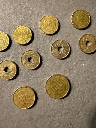 Colección monedas con errores únicas