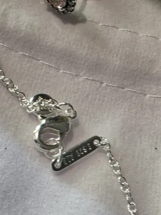 Conjunto Pandora Corazón Plata y Rosa