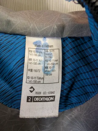 Lote cazadora y chaleco azul