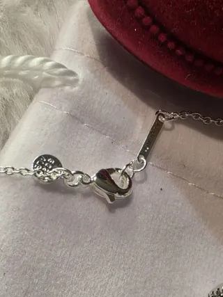 Conjunto Pandora Corazón Rojo Plata