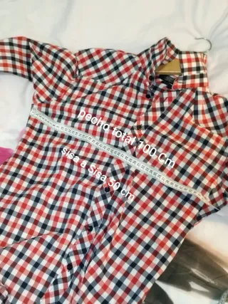 Camisa Zara a cuadros roja y negra