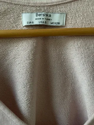 Sudadera rosa crop top