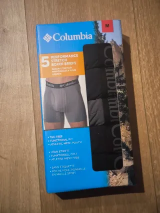 5 Calzoncillos Columbia Performance Stretch M